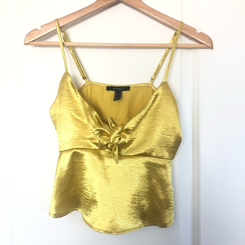 Forever 21 | Satin Flounce Bow Cami